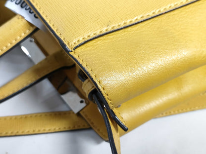 FENDI ID-Fendi Leather Yellow Saffiano 25cm #8BH253-D7E-158-8241 Hand Bags SHW Handbag