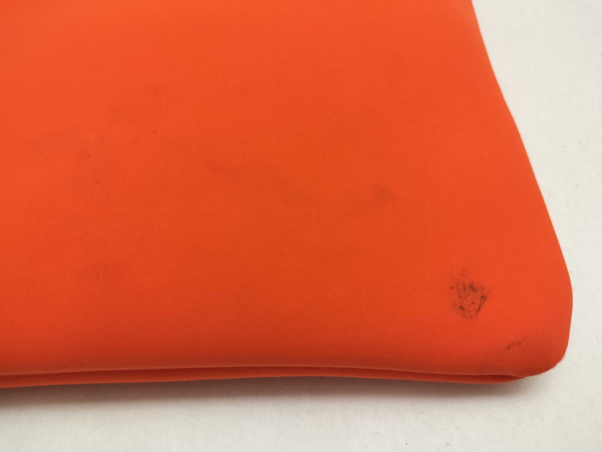 HERMES Truss Flat Neoban Polyamide Pouch Orange Clutch Bag
