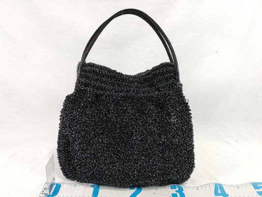 ANTEPRIMA ANTEPRIMA Wire Bag Tote Bag Black with Ribbon Charm Handbag