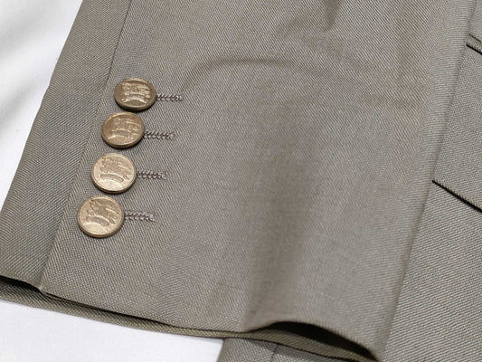 BURBERRY Gold Button Horse Logo Suit Set Jacket and Pants Other Apparel