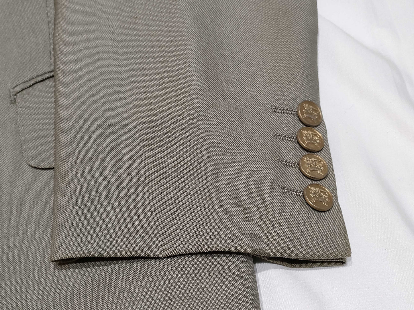 BURBERRY Gold Button Horse Logo Suit Set Jacket and Pants Other Apparel