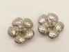 CHANEL Matelasse Camellia 98 A Earrings