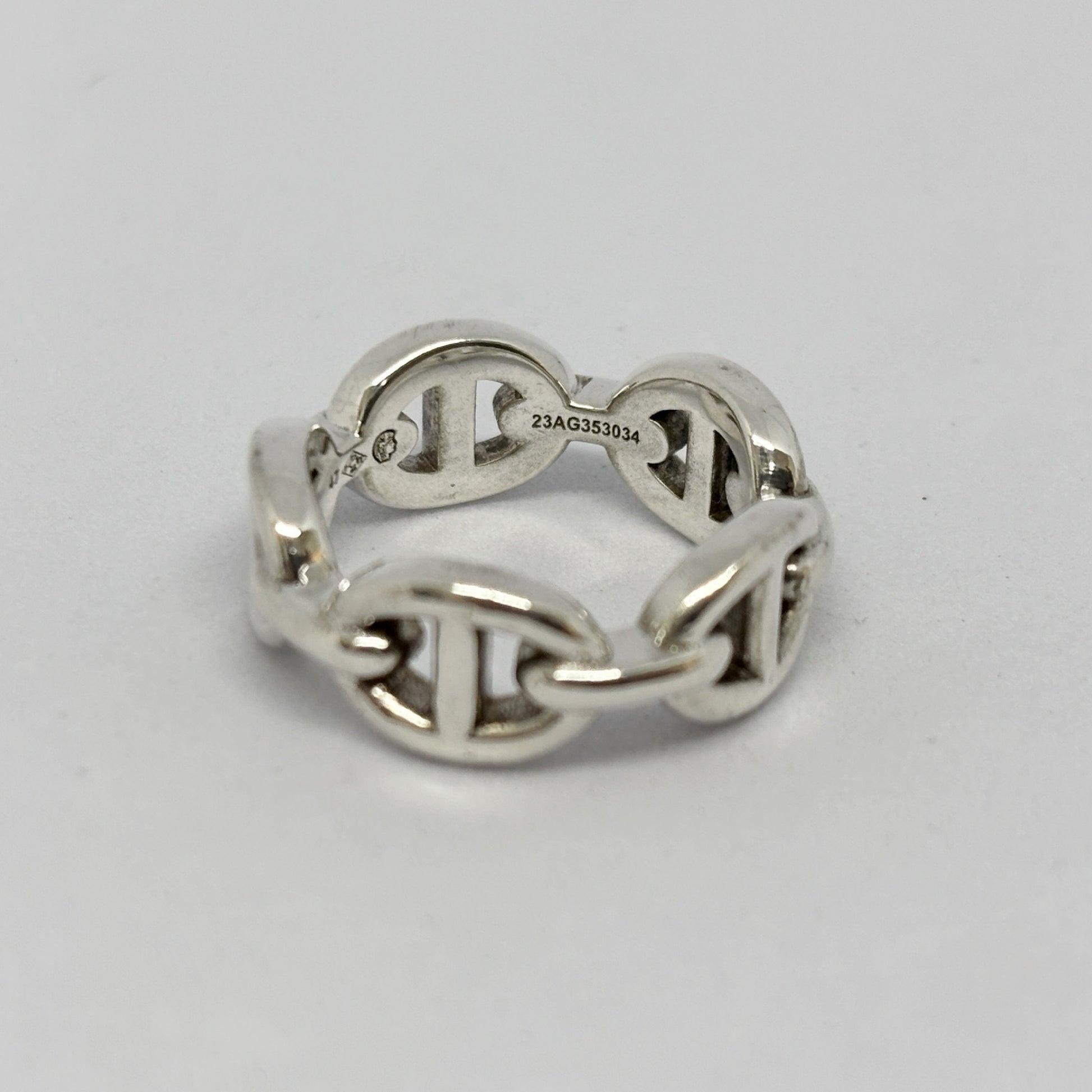 HERMES Hermes Ring Chaine d'Ancre Anchaîne 47 Ag925 Silver Ring