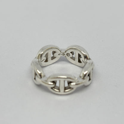 HERMES Hermes Ring Chaine d'Ancre Anchaîne 47 Ag925 Silver Ring
