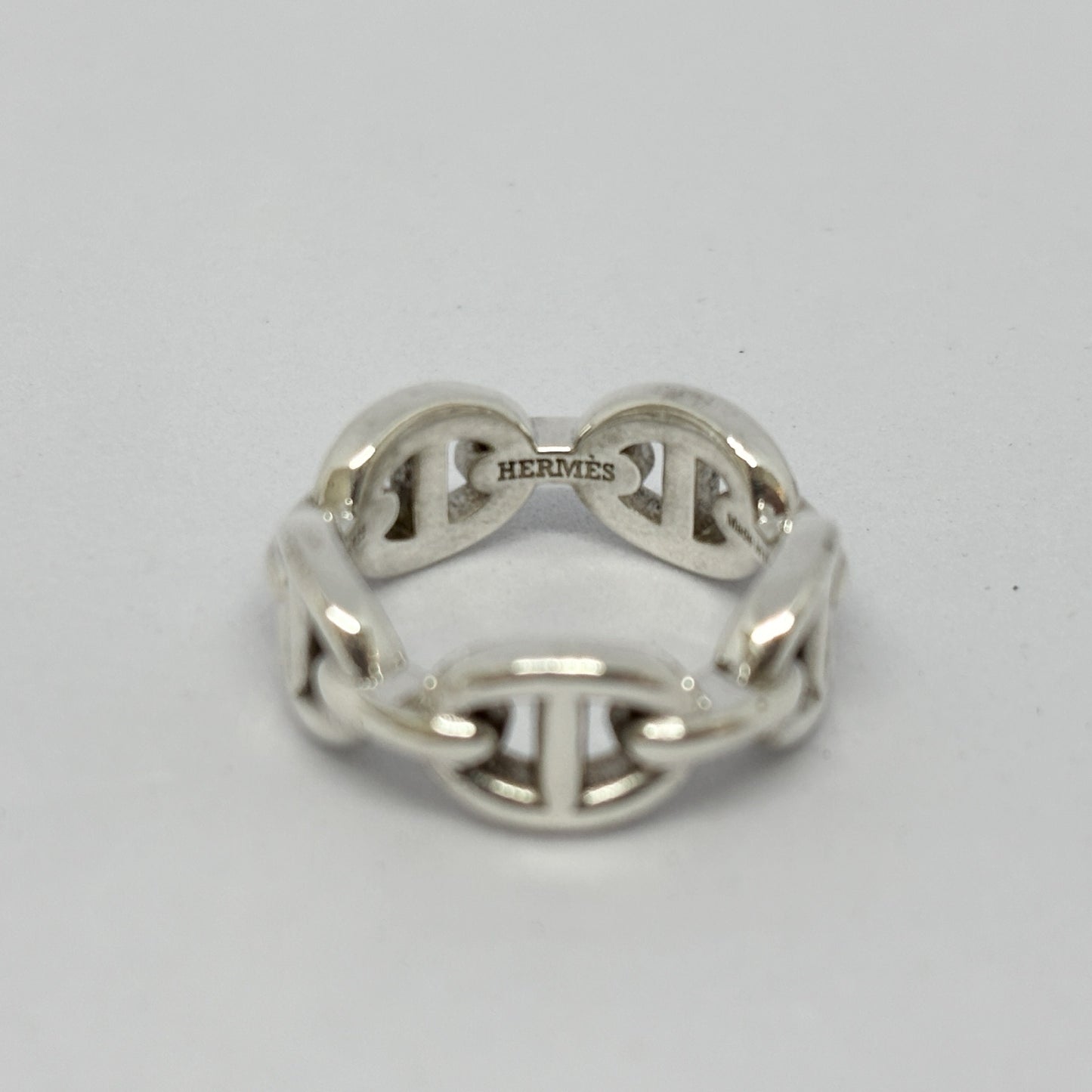 HERMES Hermes Ring Chaine d'Ancre Anchaîne 47 Ag925 Silver Ring