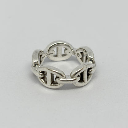 HERMES Hermes Ring Chaine d'Ancre Anchaîne 47 Ag925 Silver Ring