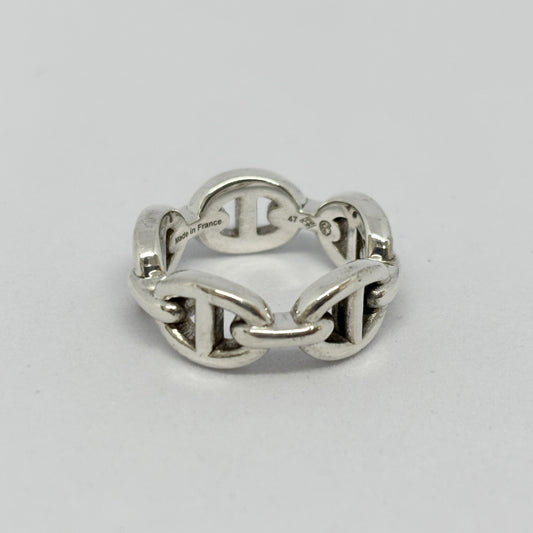 HERMES Hermes Ring Chaine d'Ancre Anchaîne 47 Ag925 Silver Ring