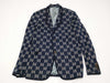 GUCCI Men's Navy GG Logo Tailored Jacket, Size XL, Excellent Condition, Unused
