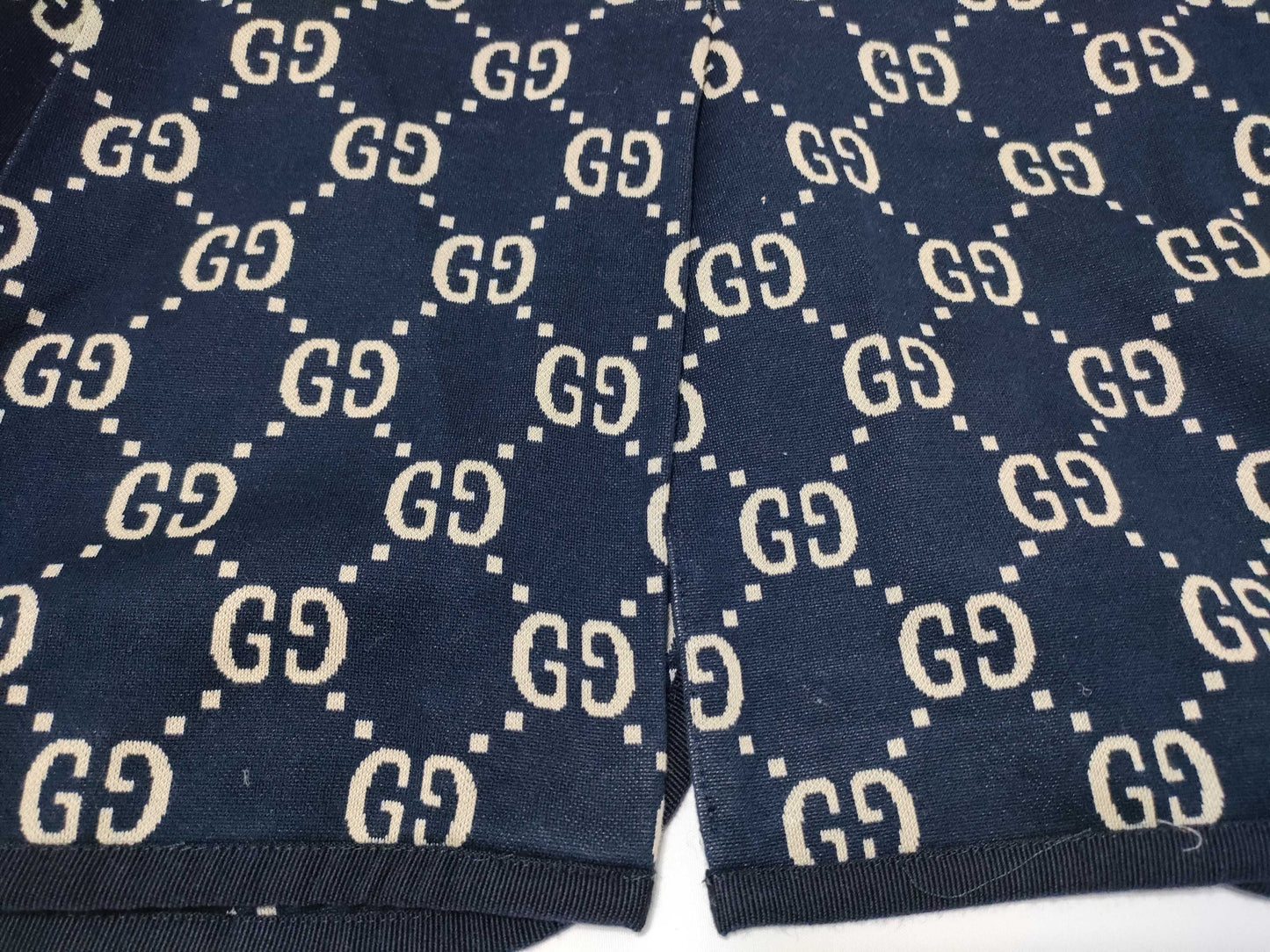 GUCCI Men's Navy GG Logo Tailored Jacket, Size XL, Excellent Condition, Unused