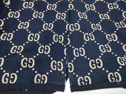 GUCCI Men's Navy GG Logo Tailored Jacket, Size XL, Excellent Condition, Unused