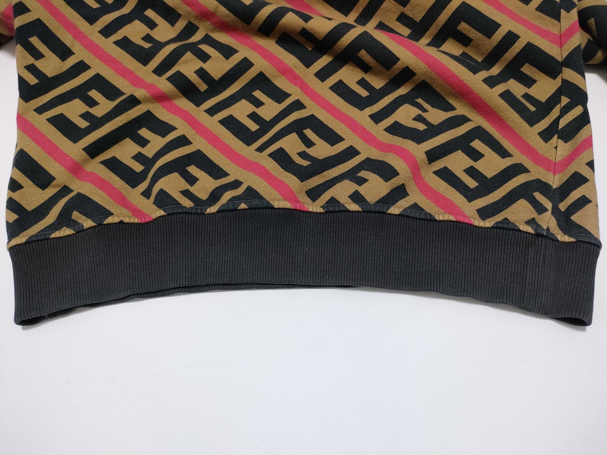 FENDI Zucca print sweatshirt for men, current tag.