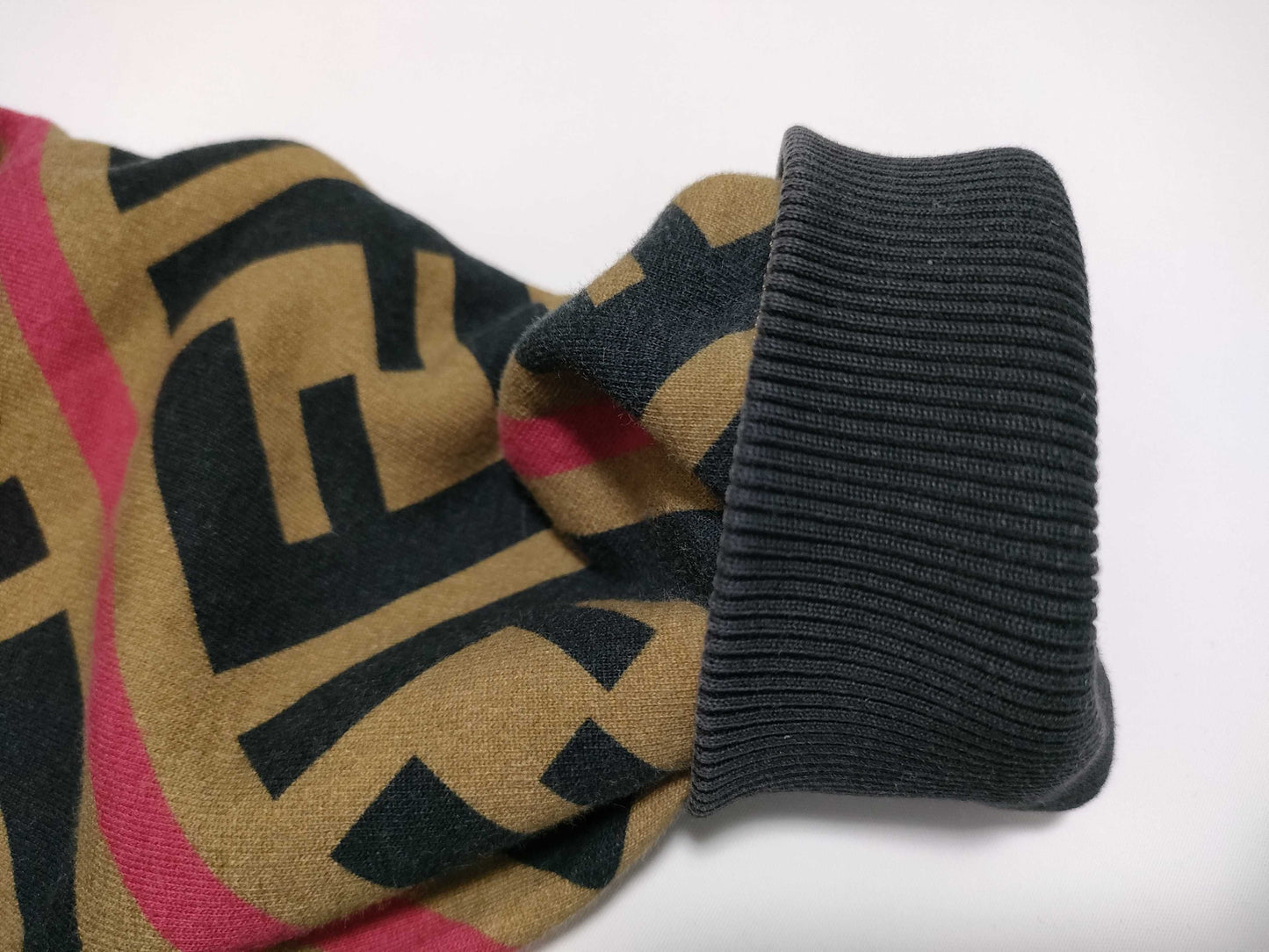 FENDI Zucca print sweatshirt for men, current tag.