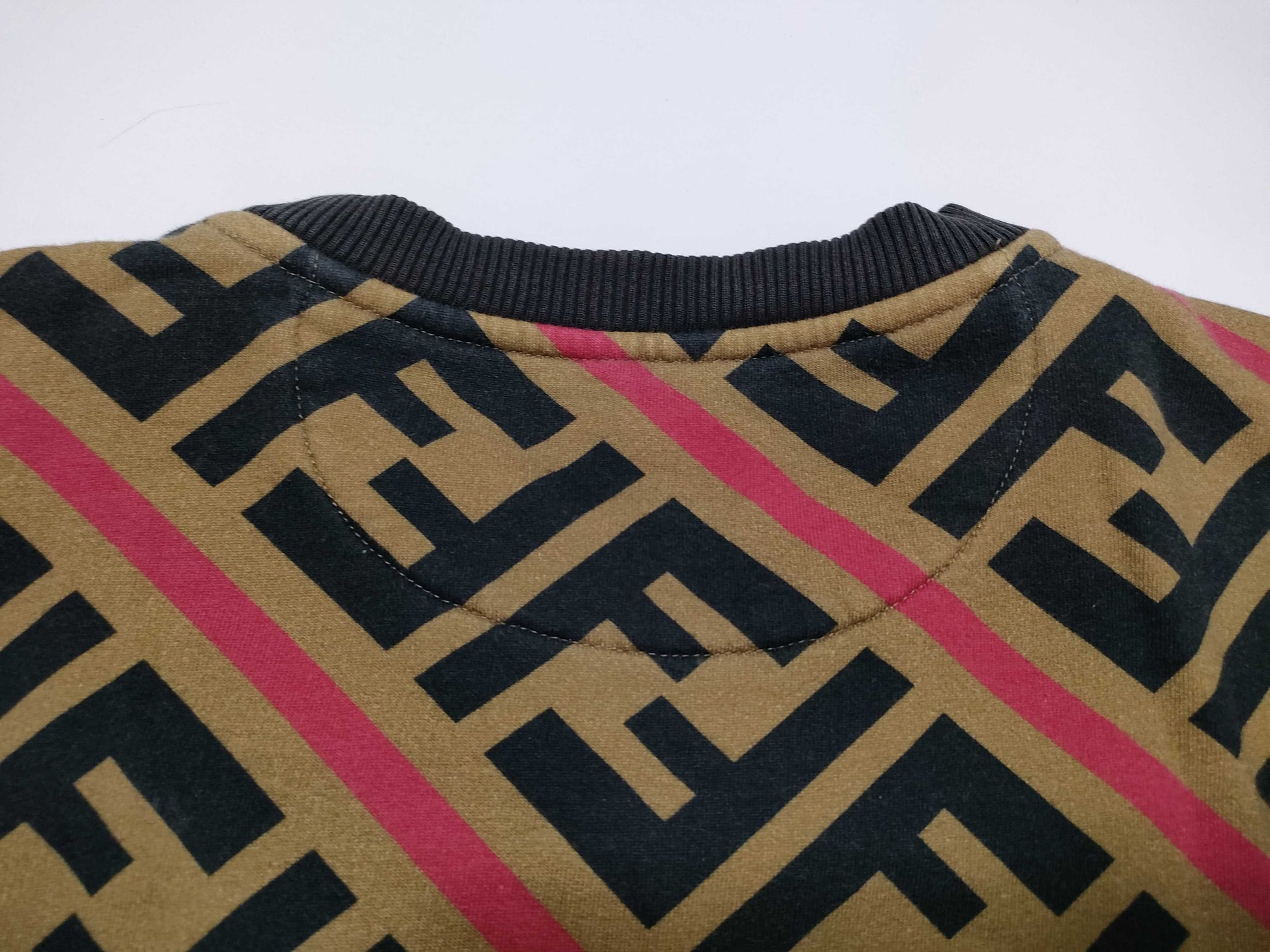 FENDI Zucca print sweatshirt for men, current tag.