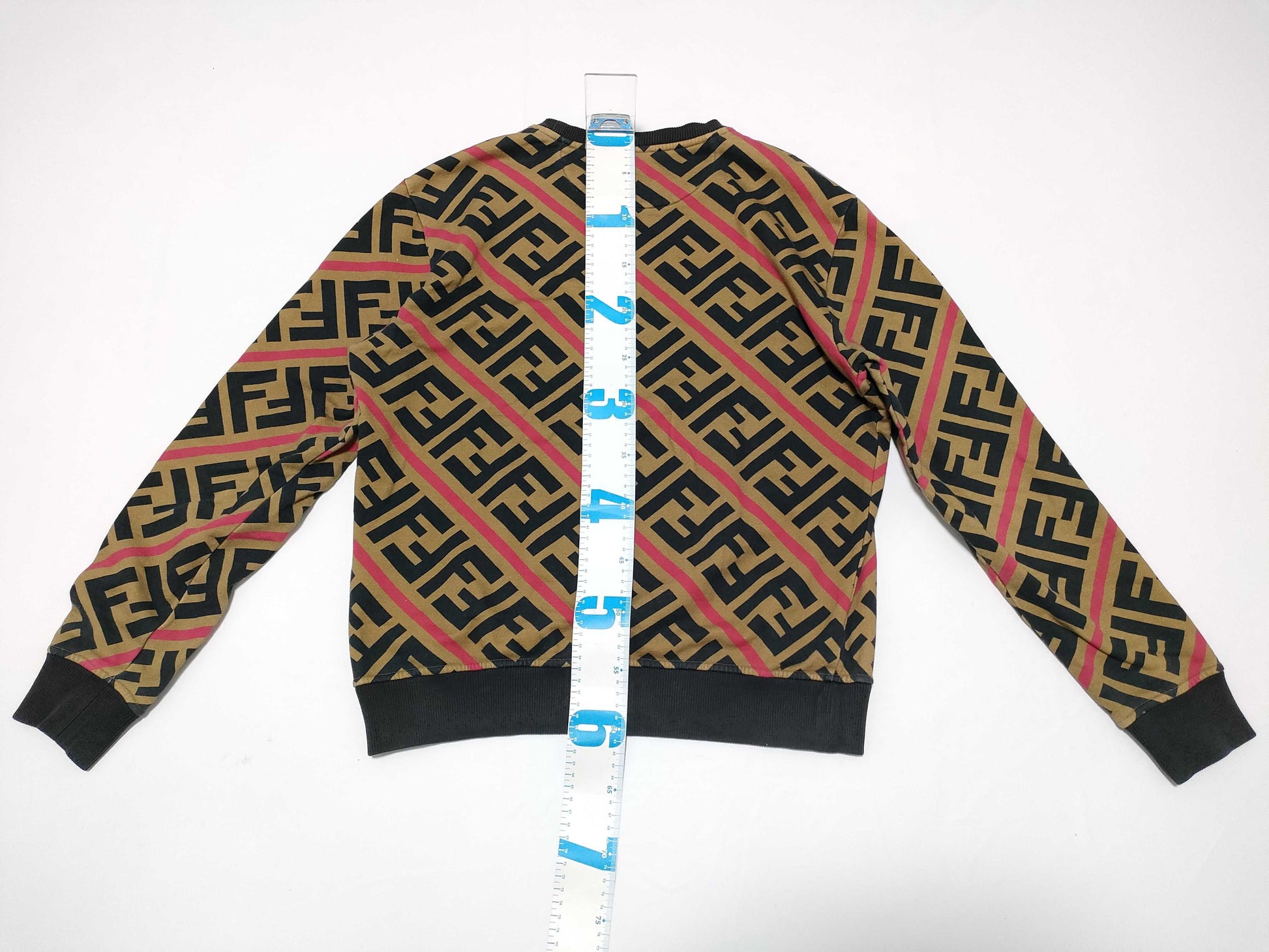 FENDI Zucca print sweatshirt for men, current tag.
