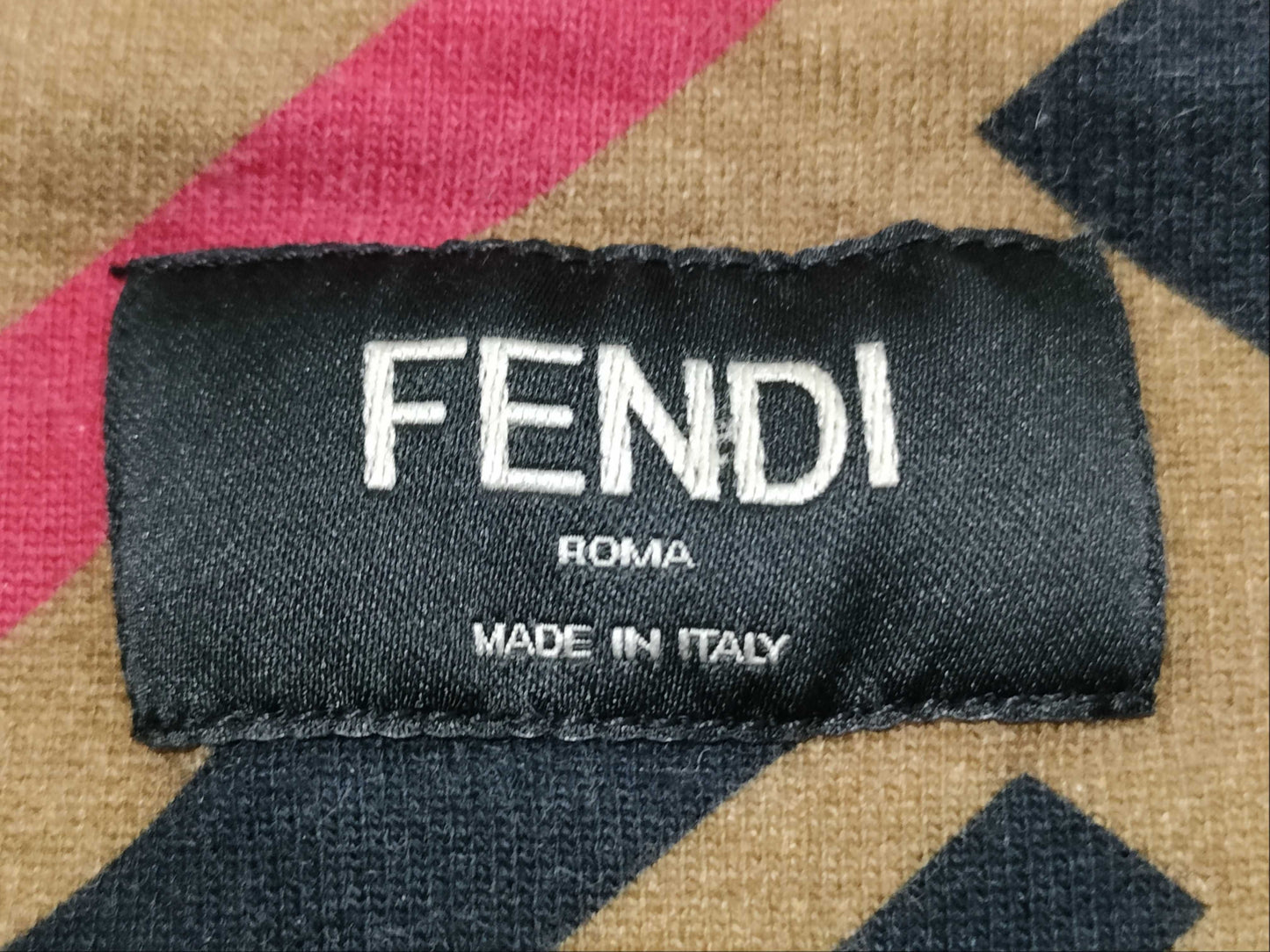 FENDI Zucca print sweatshirt for men, current tag.