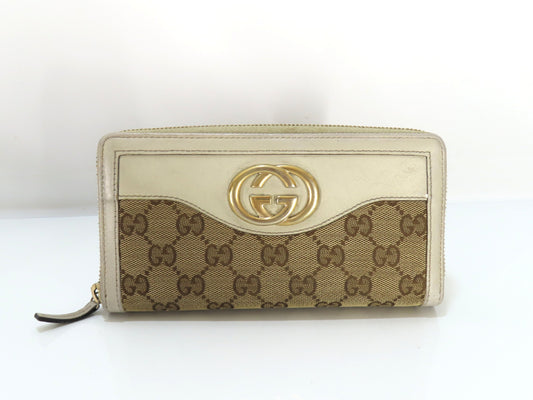 GUCCI Long Wallet with Zipper, Box Included