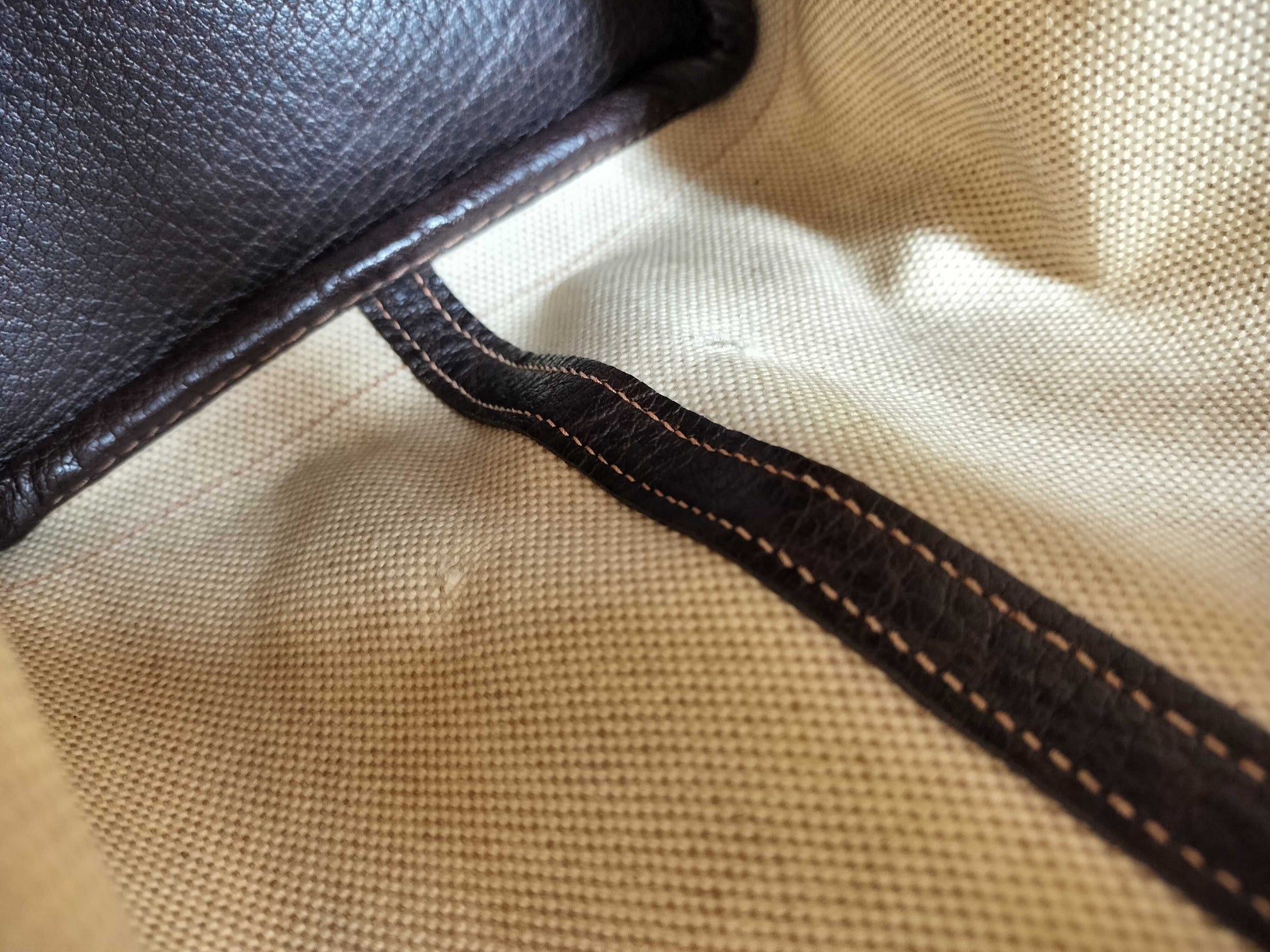 HERMES Garden Party PM Canvas Tote Bag in Ivory with V Stamp