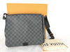 LOUIS VUITTON N41272 Damier Graphite LV Damier Graphite District MM N41272 Shoulder Bag