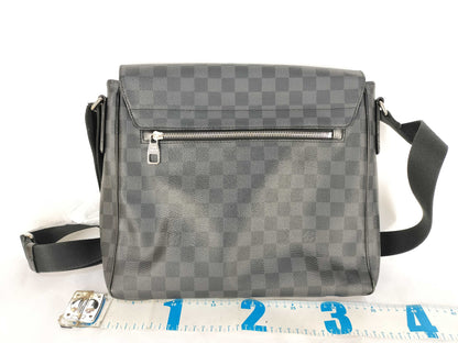 LOUIS VUITTON N41272 Damier Graphite LV Damier Graphite District MM N41272 Shoulder Bag