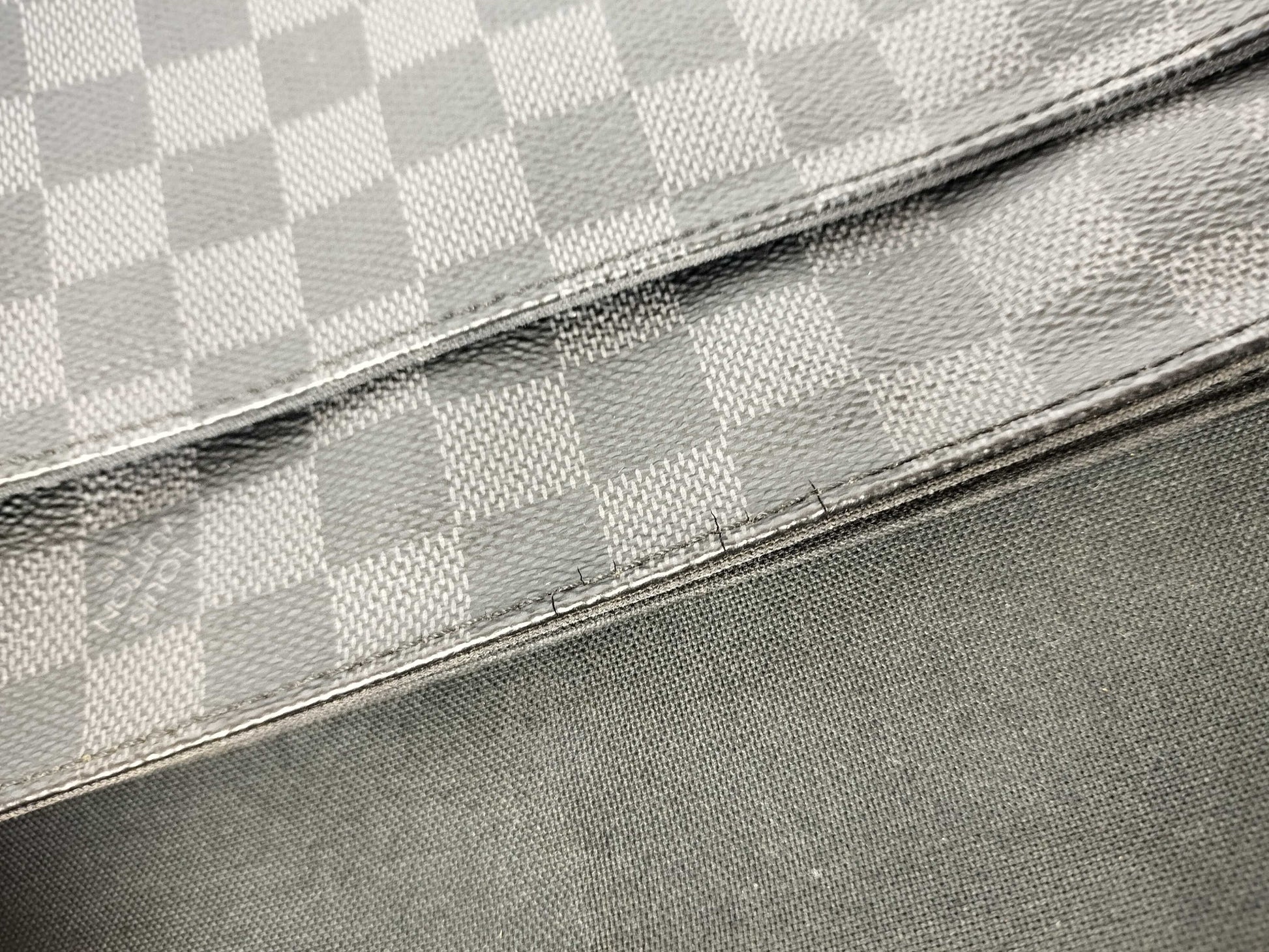 LOUIS VUITTON N41272 Damier Graphite LV Damier Graphite District MM N41272 Shoulder Bag
