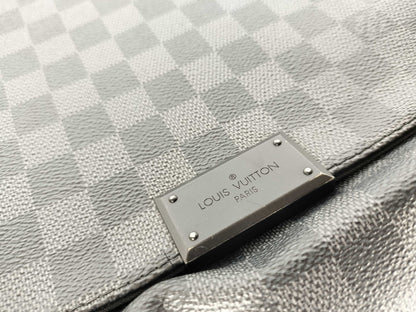 LOUIS VUITTON N41272 Damier Graphite LV Damier Graphite District MM N41272 Shoulder Bag