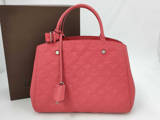 LOUIS VUITTON Louis Vuitton Montaigne MM Red TJ0166 Handbag