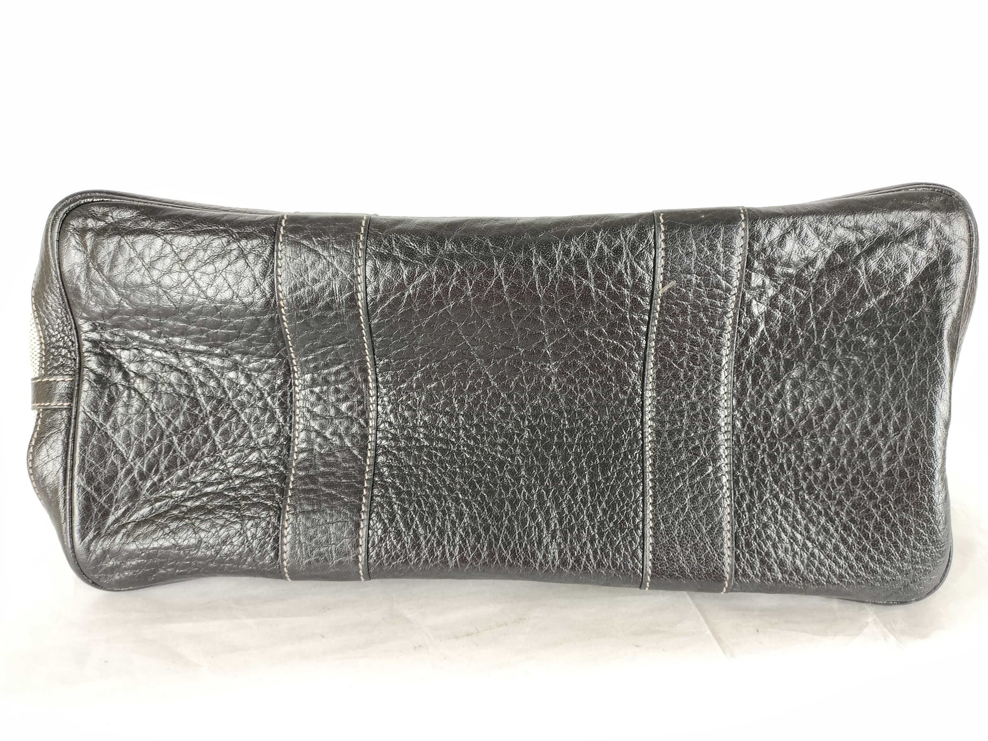 HERMES Garden Party PM Gray Handbag with P Hardware