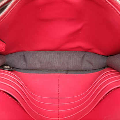 FENDI F Is Red Leather Shoulder Bag 8BS0068BS006 A386 188-8241