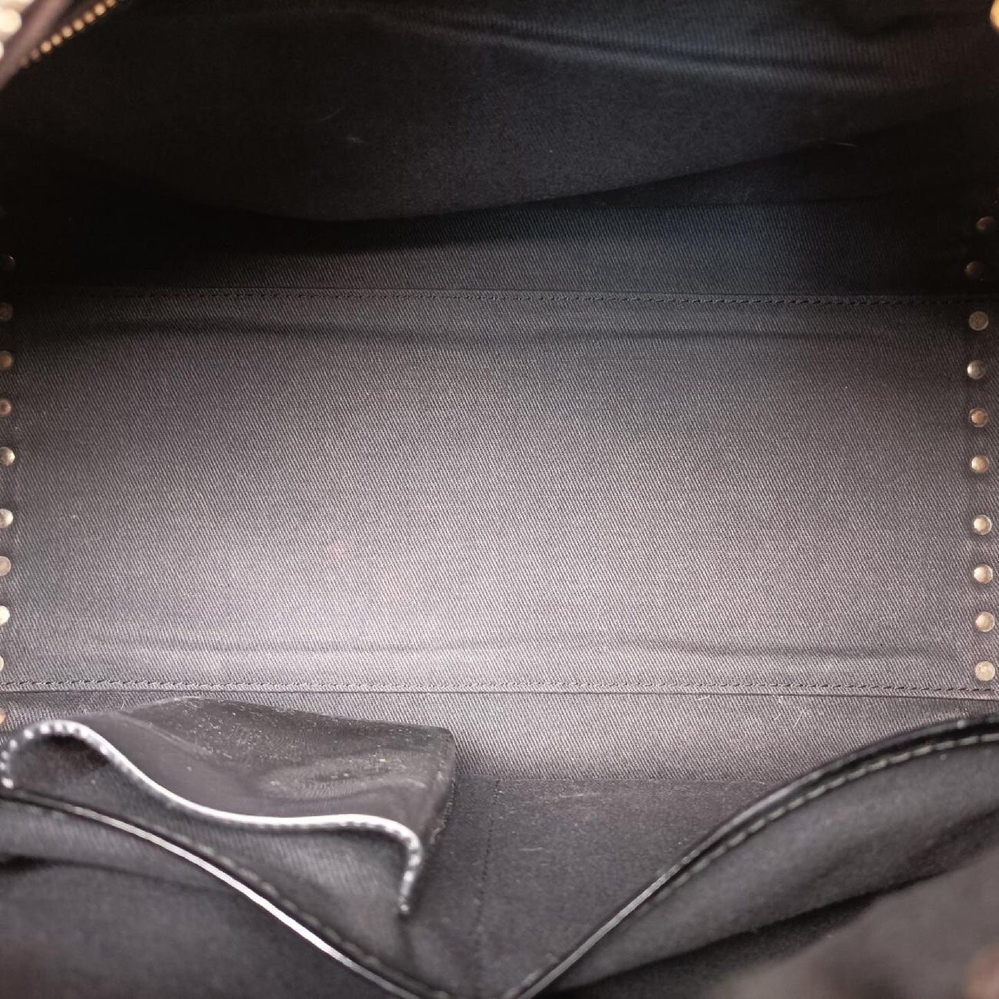 VALENTINO Rockstud Black Patent Shoulder Bag 