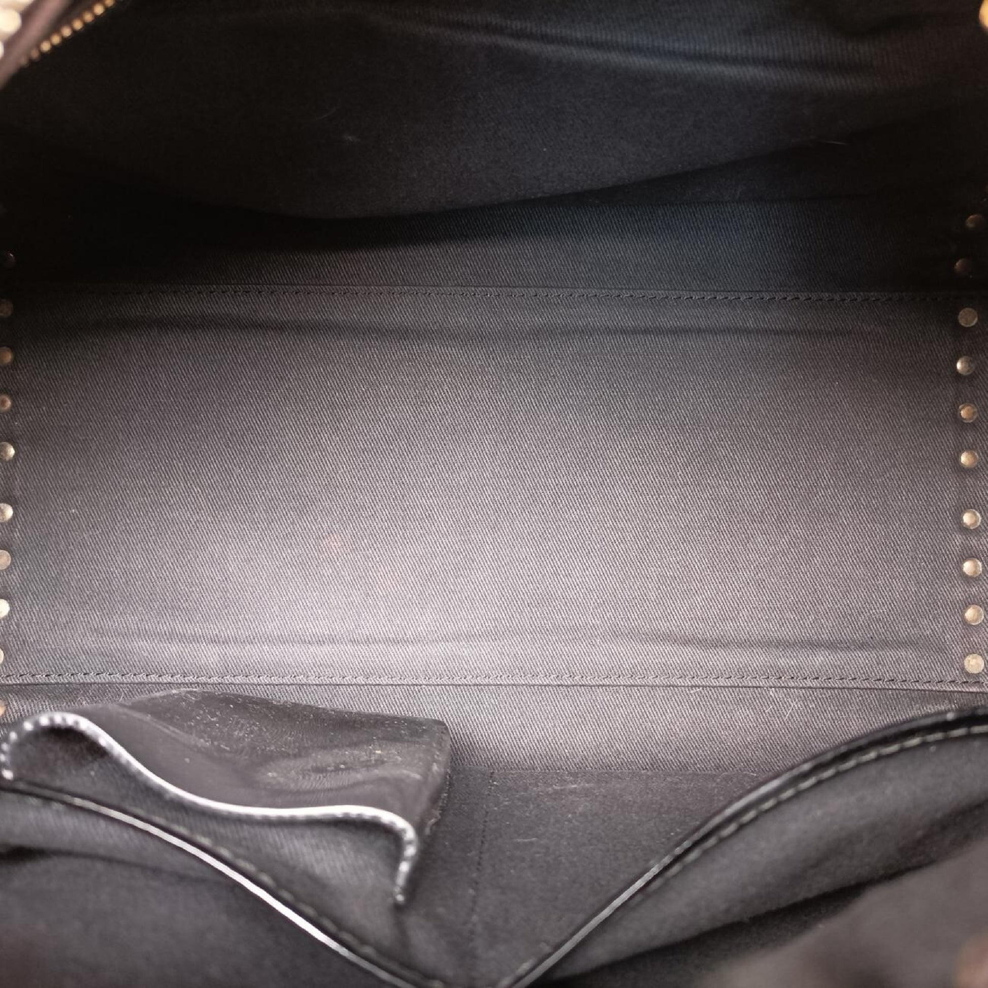 VALENTINO Rockstud Black Patent Shoulder Bag 