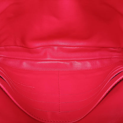 Dior Lady Dior Cannage Orange Patent 02-LUA-1110 Shoulder Bag