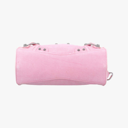 BALENCIAGA Neo Cagoule XS Pink Denim Shoulder Bag 700940.5809.R.562481