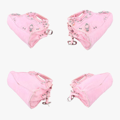 BALENCIAGA Neo Cagoule XS Pink Denim Shoulder Bag 700940.5809.R.562481