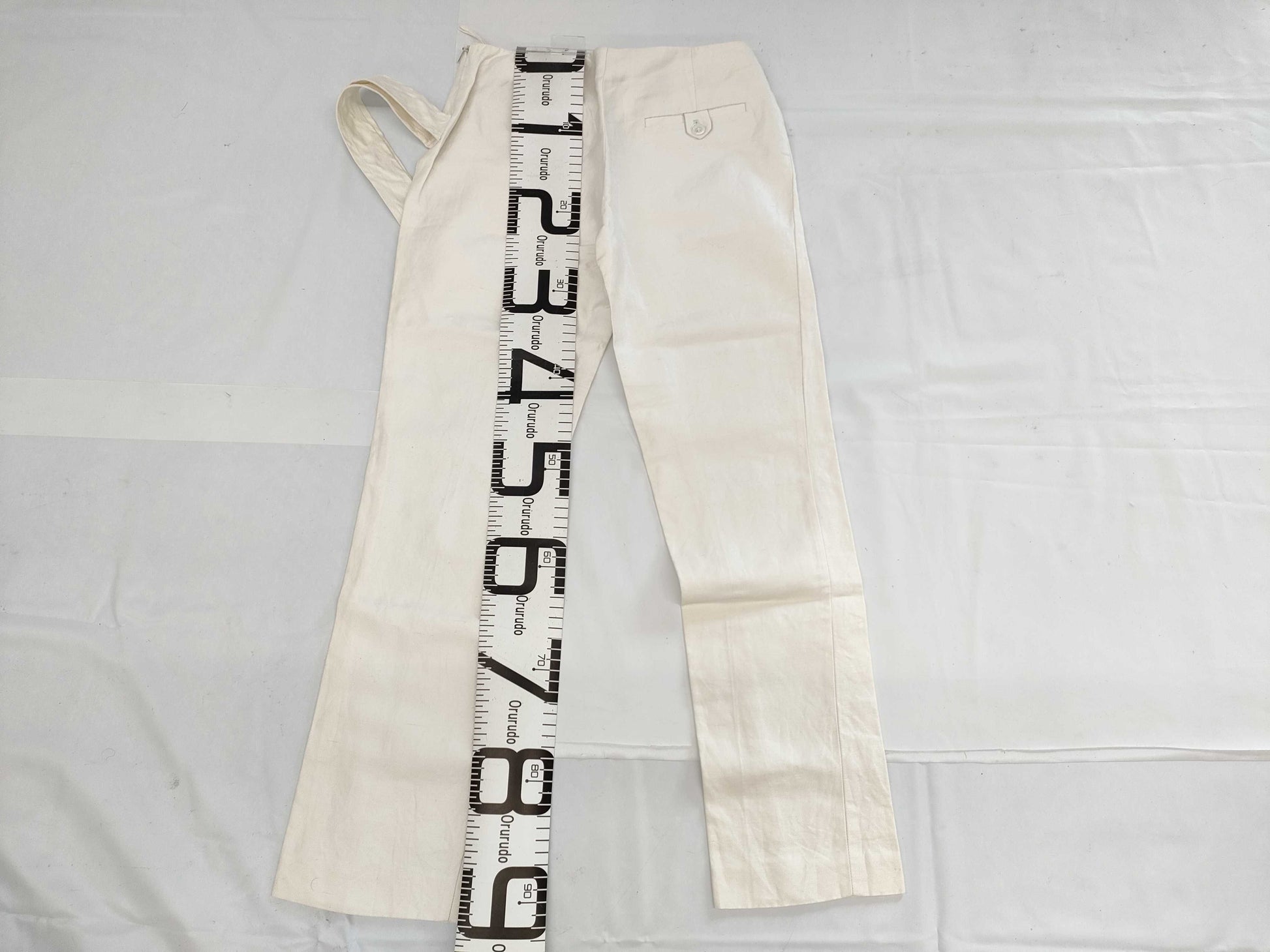 GUCCI Pants 03AW Linen x Silk White 128827 Size 38 Pants