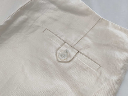 GUCCI Pants 03AW Linen x Silk White 128827 Size 38 Pants