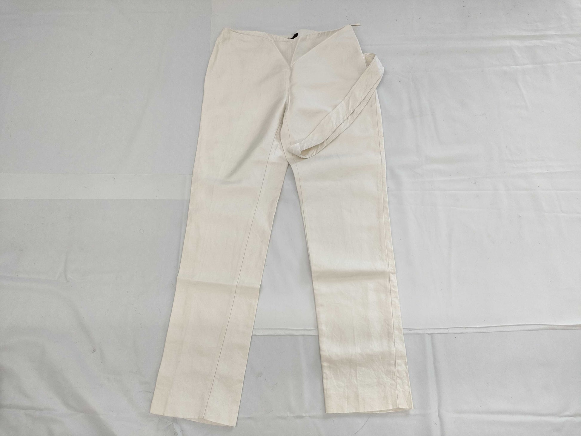 GUCCI Pants 03AW Linen x Silk White 128827 Size 38 Pants