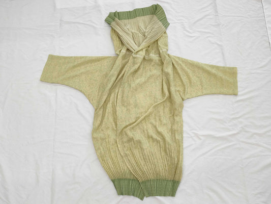 ISSEY MIYAKE Asymmetrical Coat, Beige, IM01FJ214, Size 2, Dress