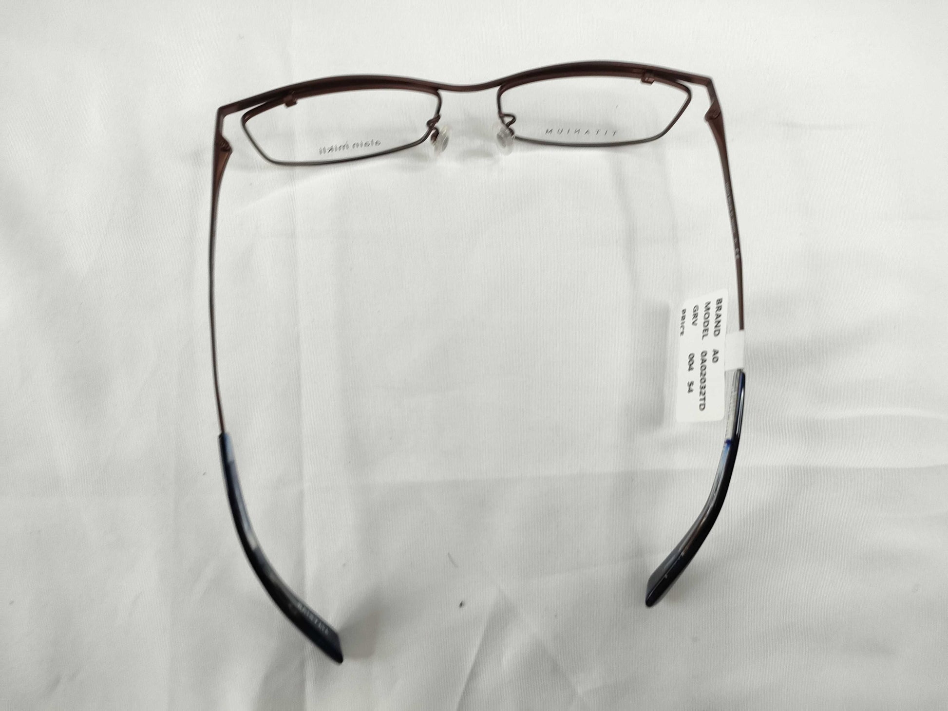 Alain Mikli Glasses 0A02032TD 004 Titanium Brown Sunglasses