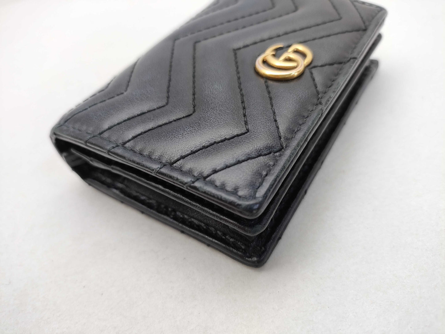 GUCCI GG Leather Compact Wallet 