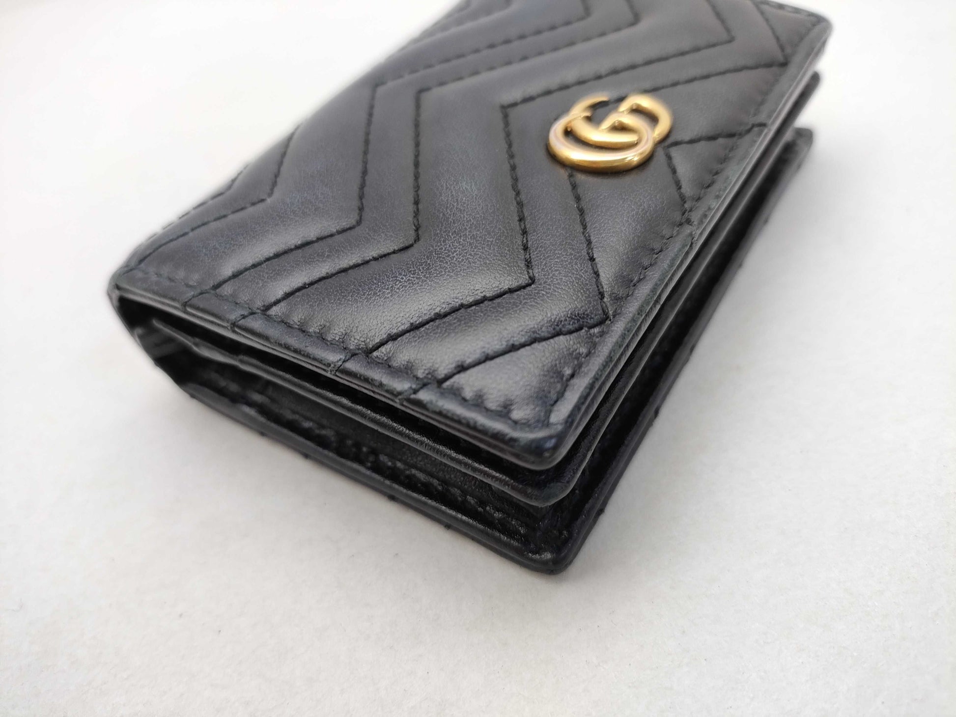 GUCCI GG Leather Compact Wallet 