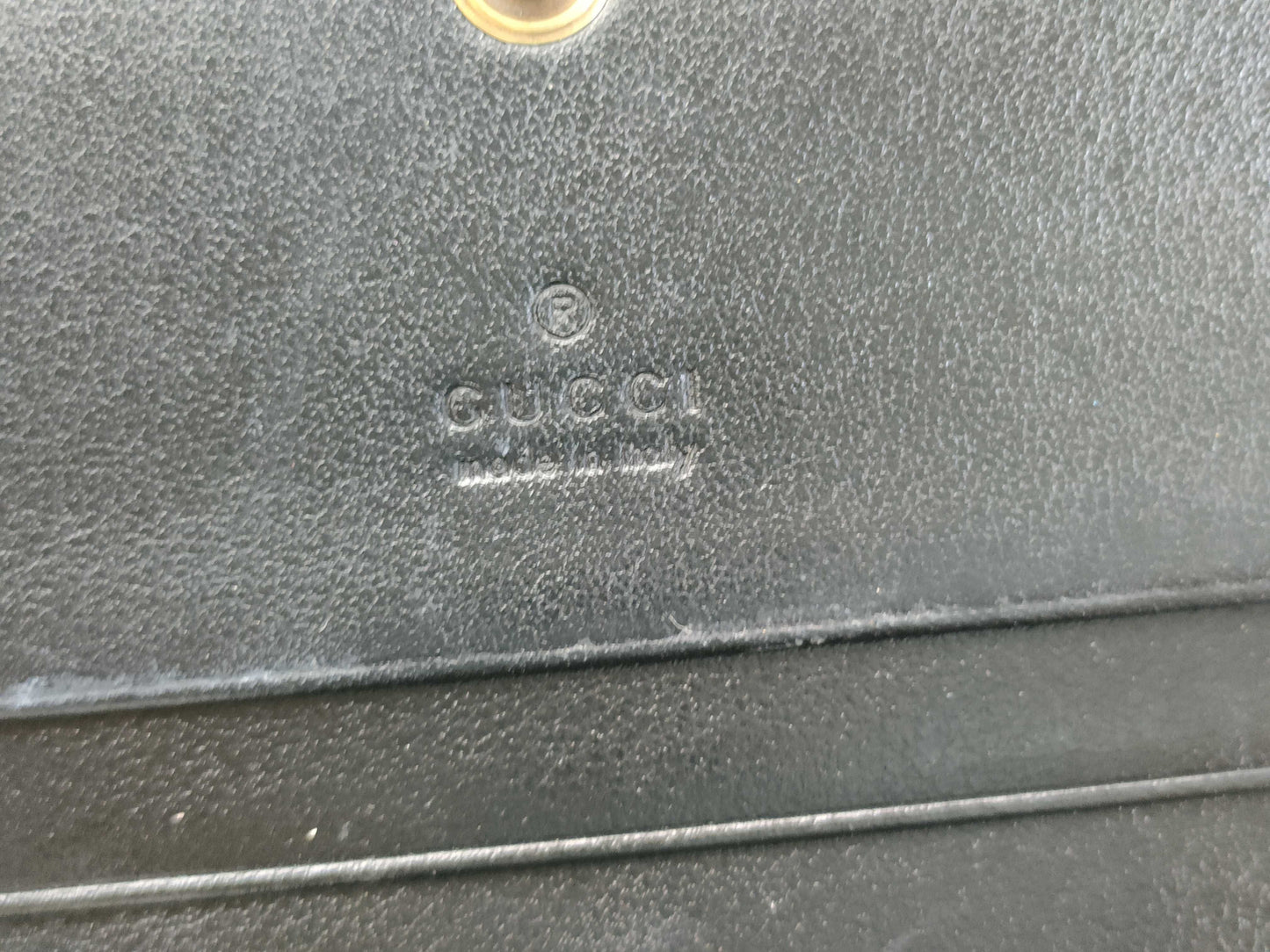 GUCCI GG Leather Compact Wallet 