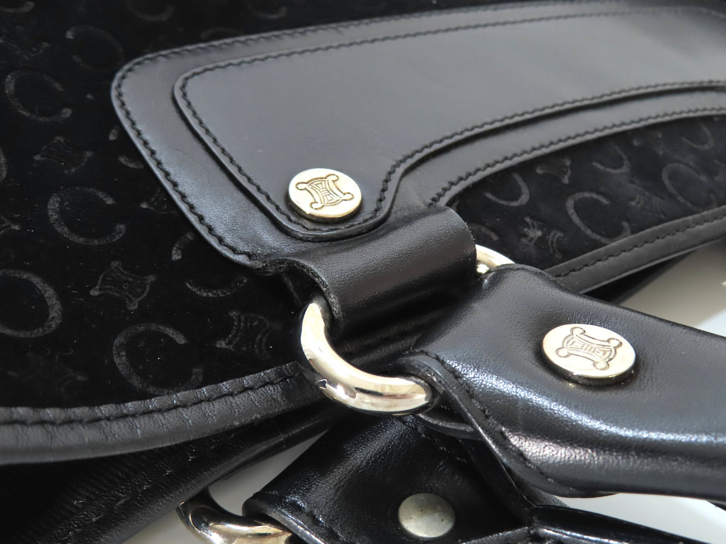 CELINE Boogie Bag Suede Handbag