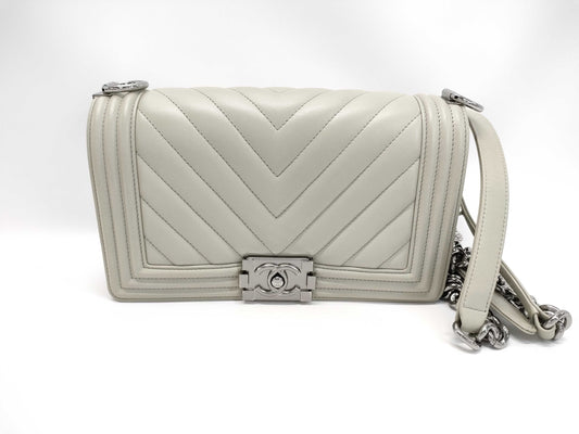 CHANEL Matelasse Boy V-Stitch Chain Shoulder Bag