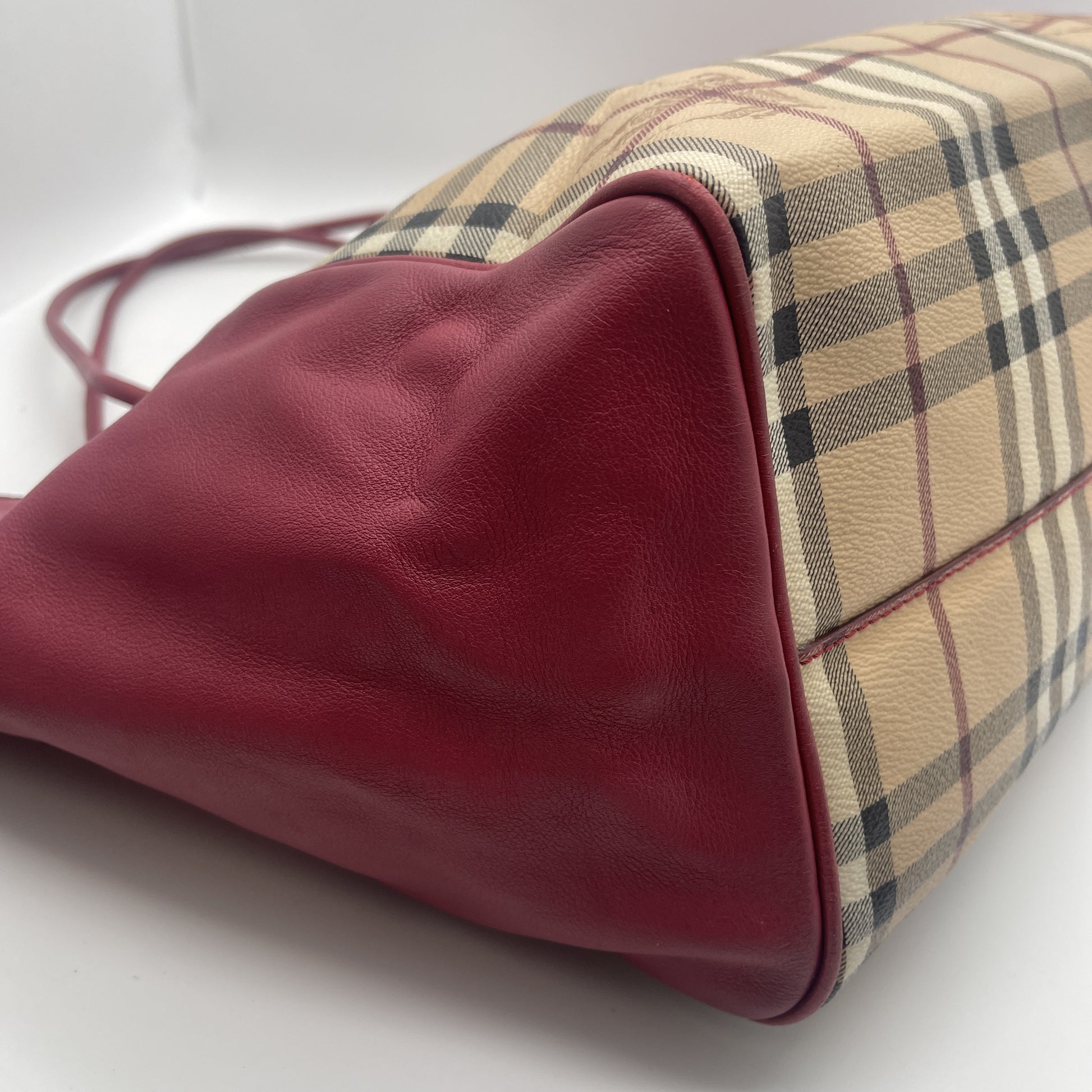 BURBERRY Nova Check Tote Bag Shoulder Bag
