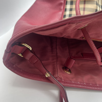 BURBERRY Nova Check Tote Bag Shoulder Bag
