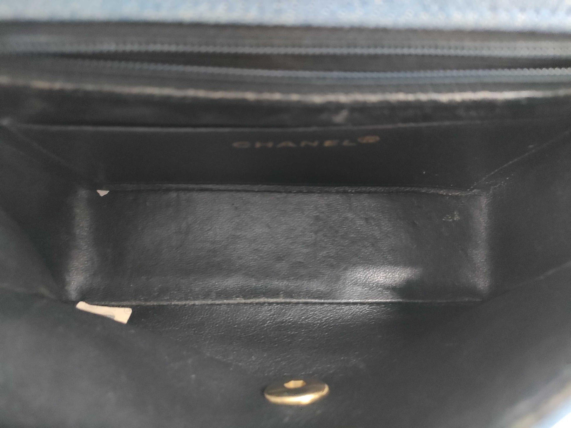CHANEL Matelasse Chanel Denim Mini Matelasse Shoulder Bag
