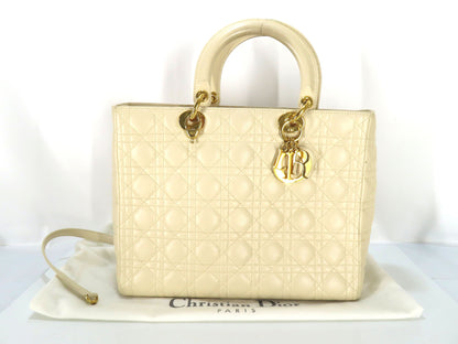 Dior Lady Dior 2-way lambskin handbag