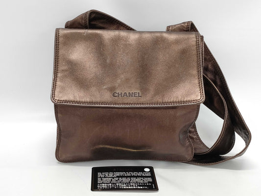 CHANEL CHANEL Coco Mark CC Patent Leather Shoulder Bag