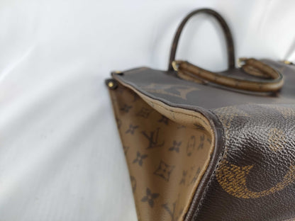 LOUIS VUITTON M45321 Monogram Giant Monogram Reverse On-the-Go MM M45321 RFID Enabled Handbag