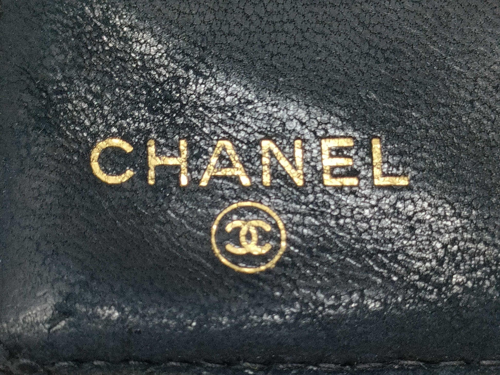 CHANEL Caviar Leather Bi-fold Wallet with Hook and Snap Closure, Black